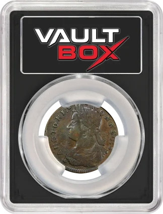 1787 Connecticut Copper PCGS VF35 VaultBox obv