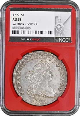 1799 $1 NGC AU58 VaultBox Series X