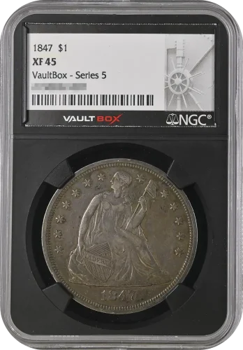 1847 $1 NGC XF45 VaultBox Series 5