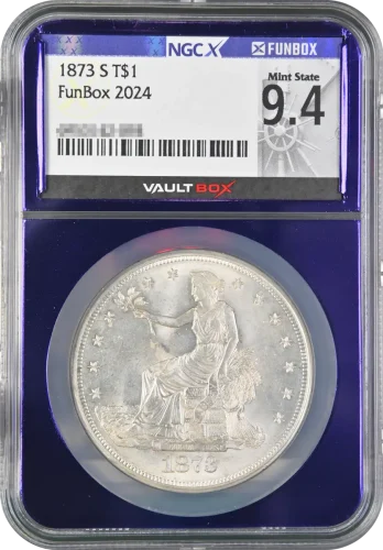1873-S Trade $1 NGCX 9.4 Purple Core Remix 2026-1.0