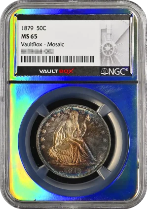 1879 50C NGC MS65 VaultBox Mosaic
