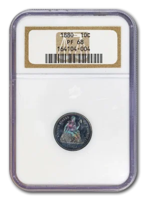 1880 10C NGC PF68 Toner