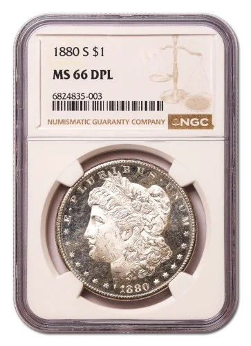 1880-S $1 NGC MS66DPL