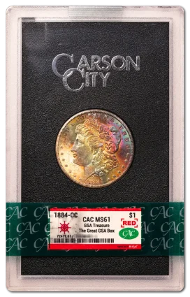1884-CC $1 CACG MS61 GSA Hoard