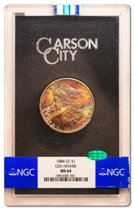 1884-CC $1 NGC MS64 CAC GSA Hoard
