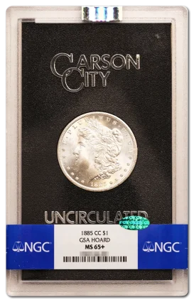 1885-CC $1 NGC MS65 CAC GSA Hoard