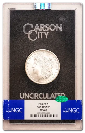 1885-CC $1 NGC MS66 CAC GSA Hoard