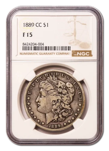 1889-CC $1 NGC F15