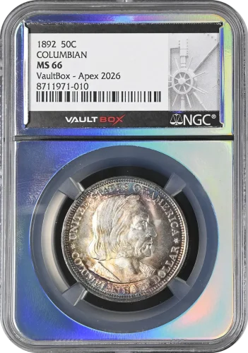 1892 50C Columbian NGC MS66