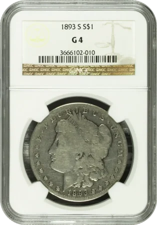 1893-S $1 NGC G4