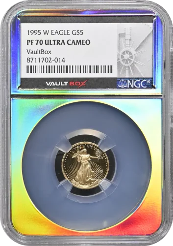 1995-W Gold Eagle $5 NGC PF70