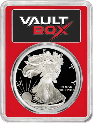 1995-W Silver Eagle PCGS PR70 VaultBox Prime 2025 obv