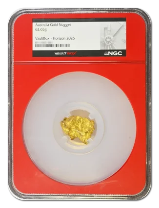 Australia 62.65g Gold Nugget NGC VaultBox Horizon 2026 - With Shadow